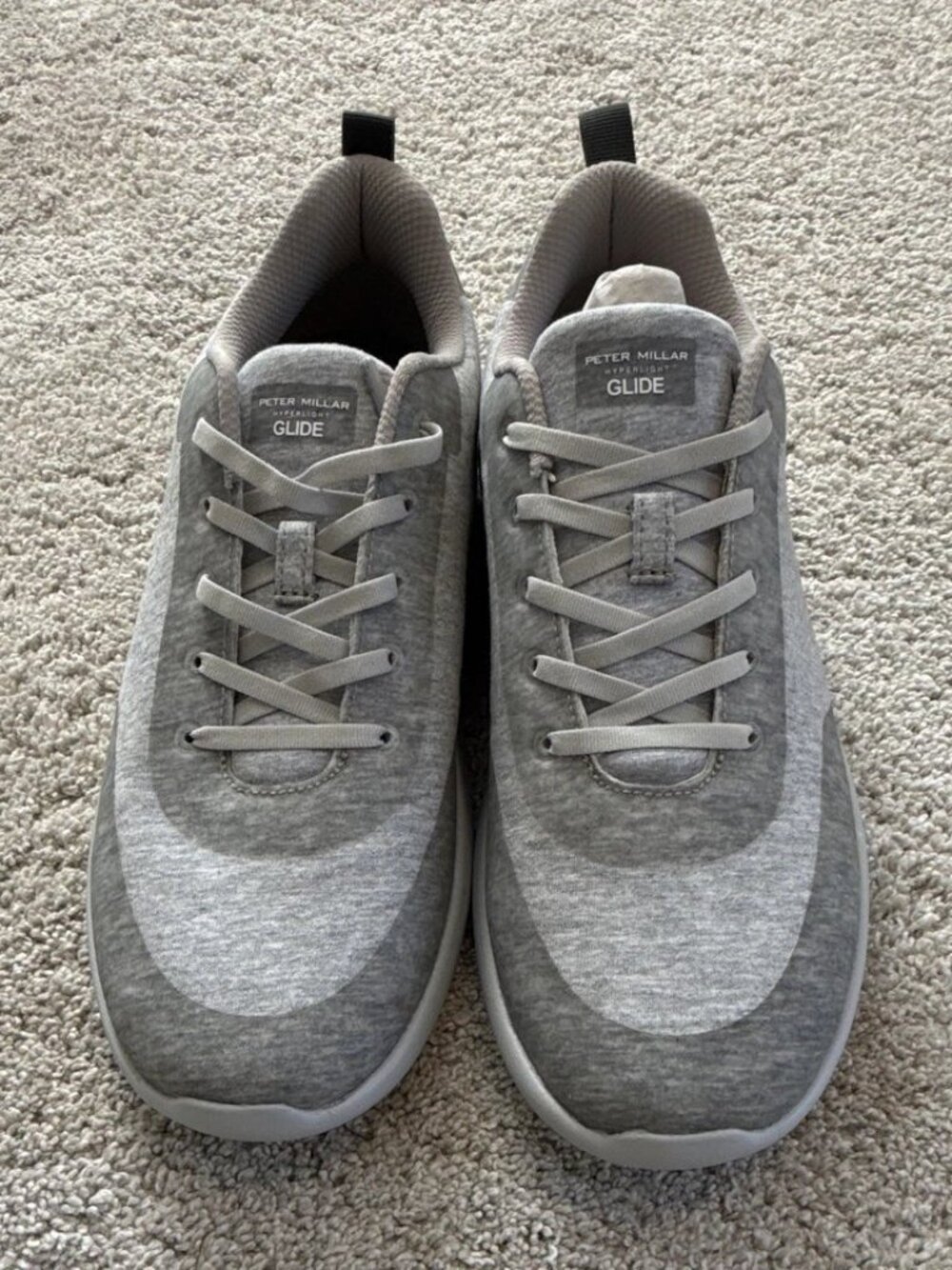 Peter Millar Hyperlight Glide Jersey Soft Men's Sneakers London Grey, Size 11.5